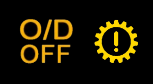 Transmission warning lights