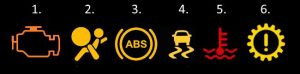 Dashboard warning lights