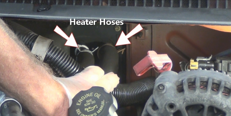 Car engine heater hose