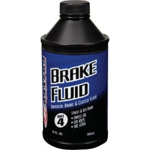 Brake fluid reservoir under the bonnet