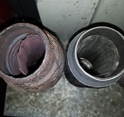 Exhaust flexi joint repair in Hamilton