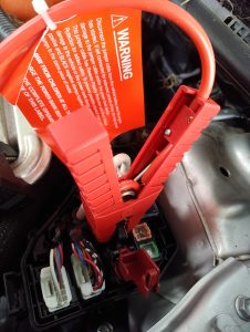 Connected Red Jumper wire