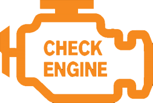 Illuminated check engine light caused by a faulty sensor