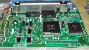 Engine ECU mounted in the engine bay