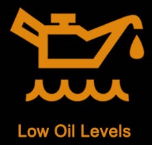 Low engine oil light on dash