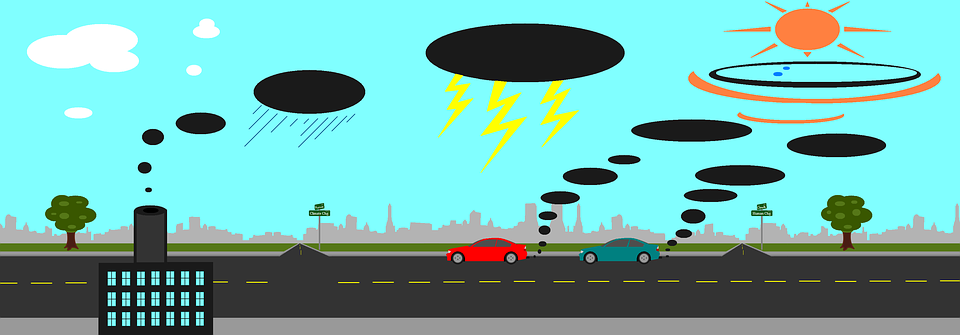 global-warming-3360030_960_720 Cartoon of cars emitting pollution and causing climate change