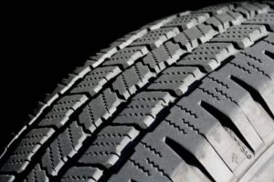 Checking tyre tread depth on a vehicle