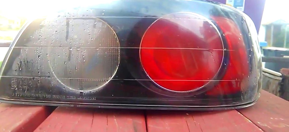 water-in-tail-light Water and moisture condensation inside a car tail light