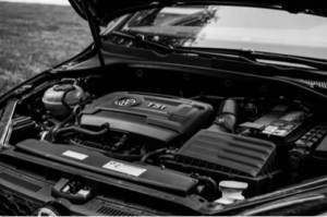 Clean car engine