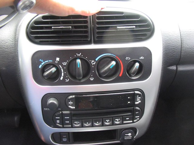 Car heater vent blowing cold air in a vehicle