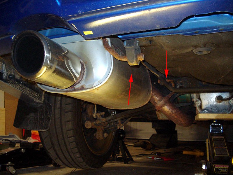 Replacement exhaust muffler hangers and mounts
